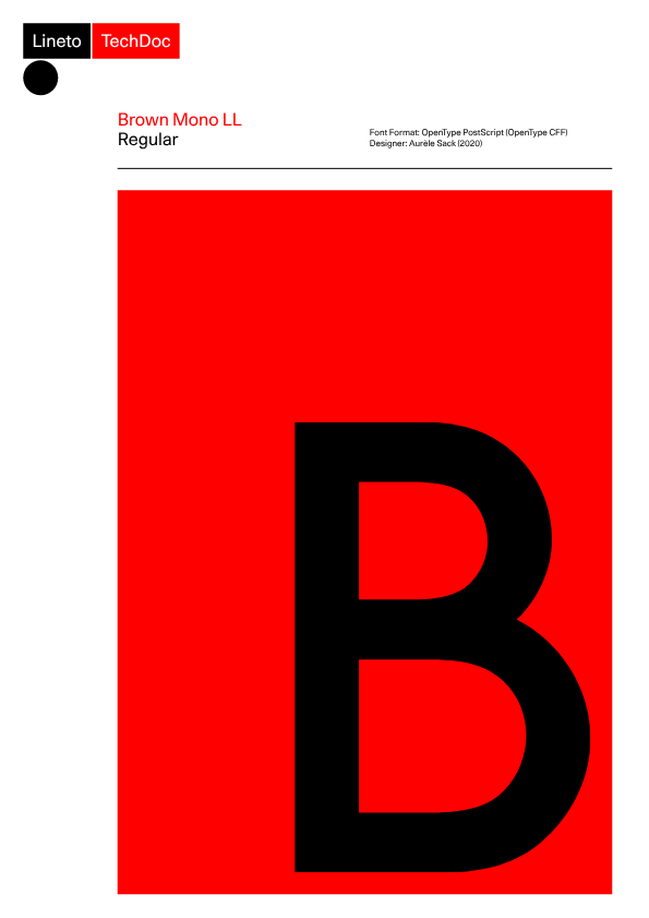 Brown Mono Regular — Lineto.com
