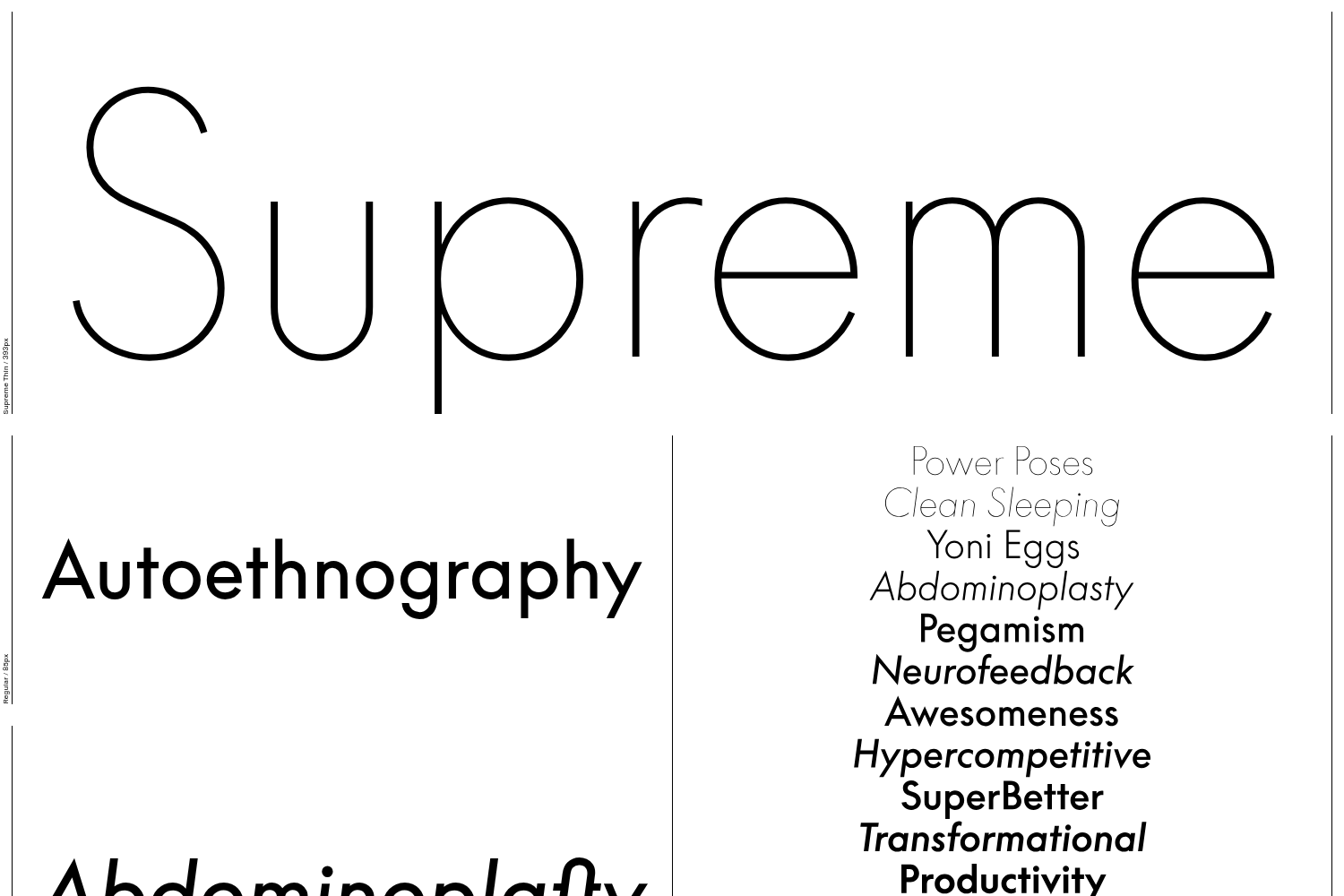 Supreme style font online